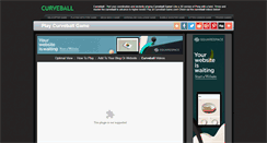 Desktop Screenshot of curveball-game.com